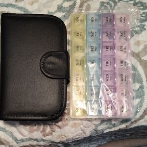 Not Rated Black Medicine Holder Organizer